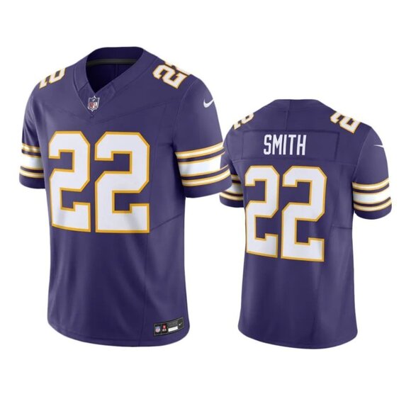 Mens Youths Kids Womens 22 Harrison Smith Purple Stitched Jersey